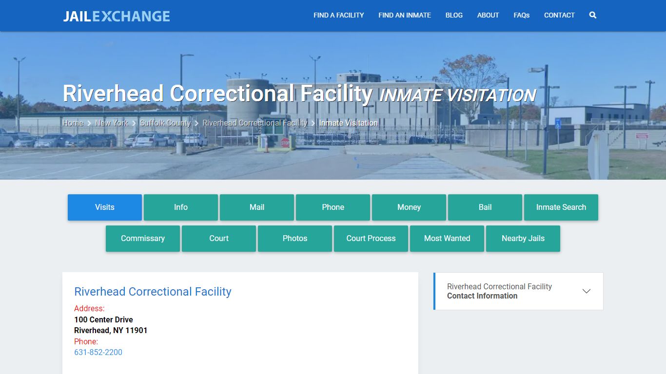 Inmate Visitation - Riverhead Correctional Facility, NY - Jail Exchange